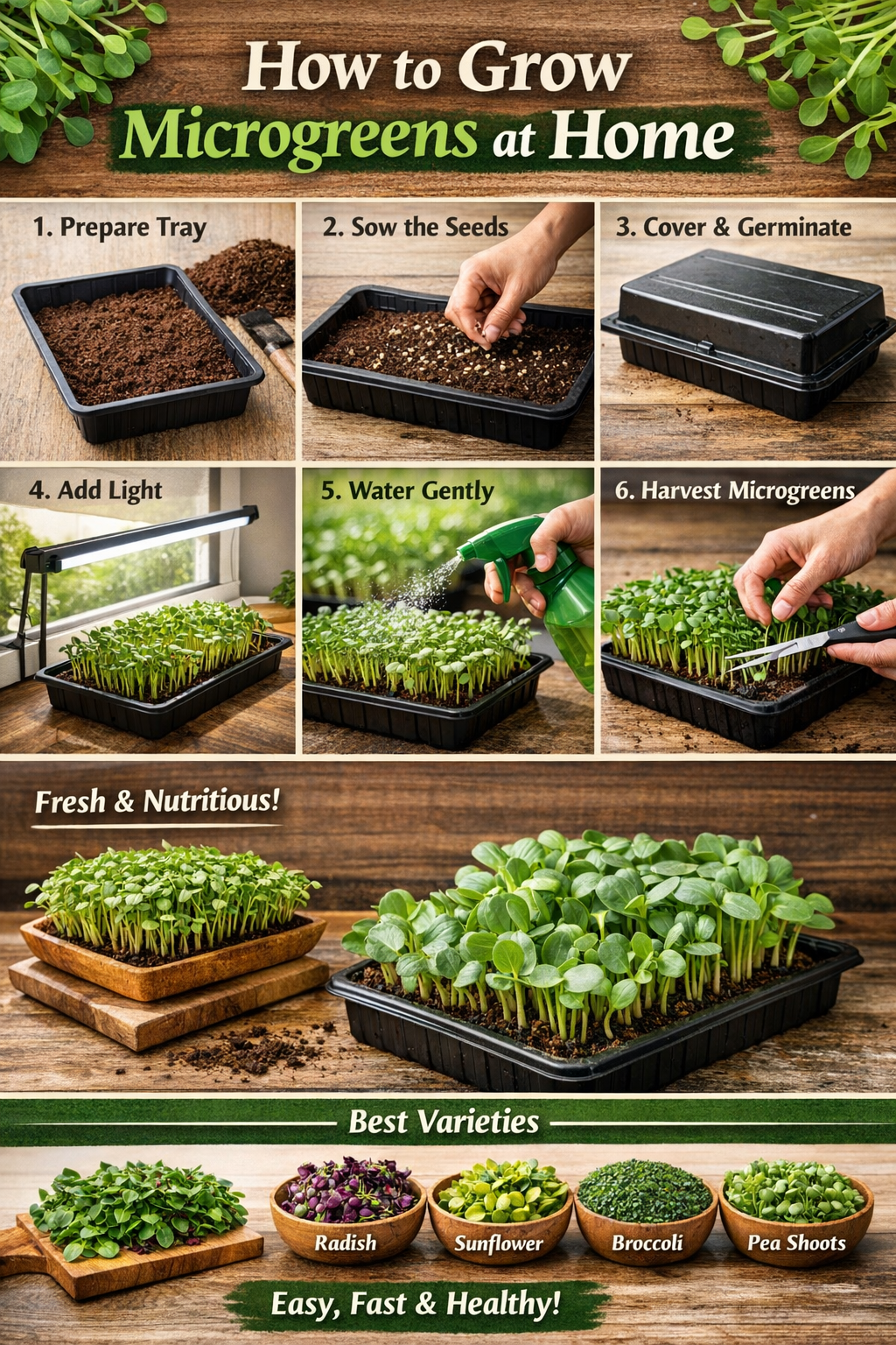How to Grow Microgreens at Home