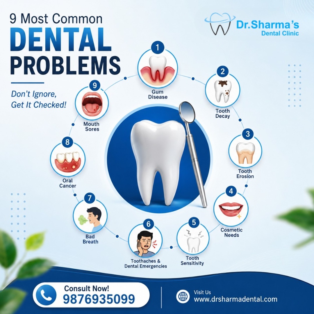 most common dental problems